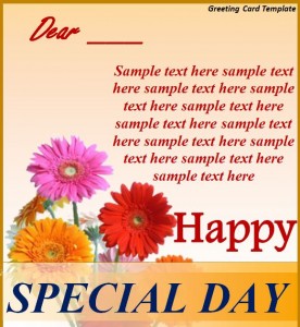 Greeting Card Template from MyExcelTemplates.com