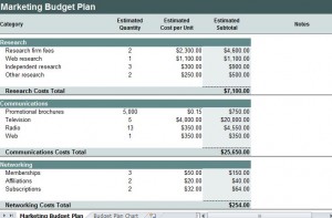 Marketing Budget Plan Template FREE