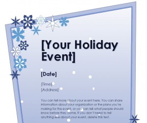 Download the Holiday Flyer Template