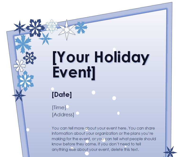 Free Printable Holiday Flyer Template Printable Templates - Vrogue