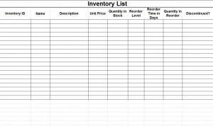 Inventory Template | Excel Inventory Template