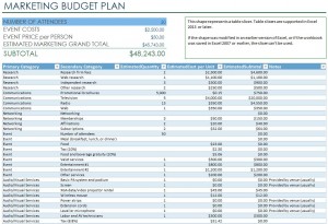 Microsoft's Marketing Budget Plan Template