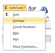 Calculating Averages in Excel