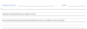 The Student Handwriting Template