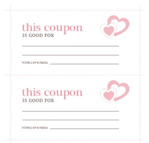 Valentine’s Day Coupons Template