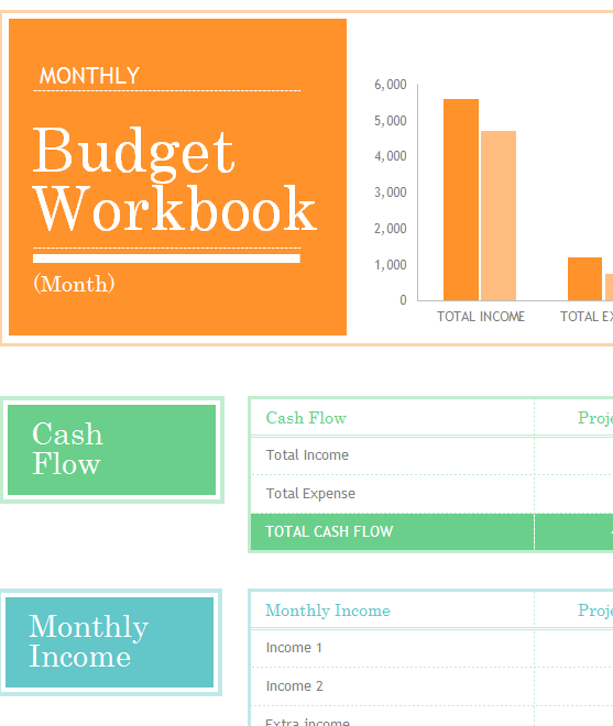 Monthly Budget Sheet - My Excel Templates